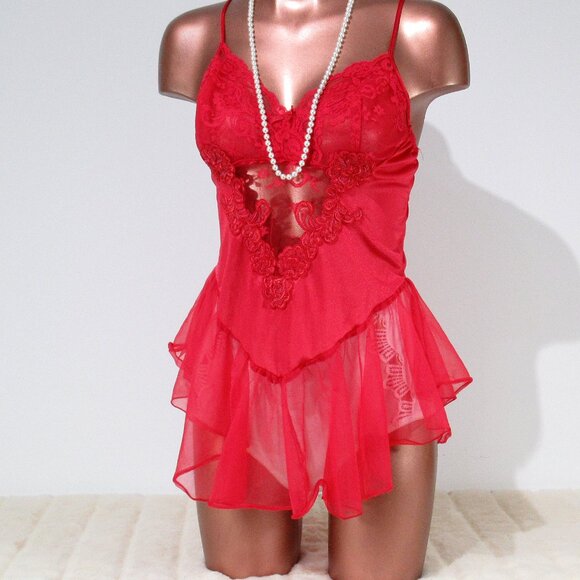Vintage Private Luxuries Ballerina Babydoll Nightie - M/L - Picture 1 of 8